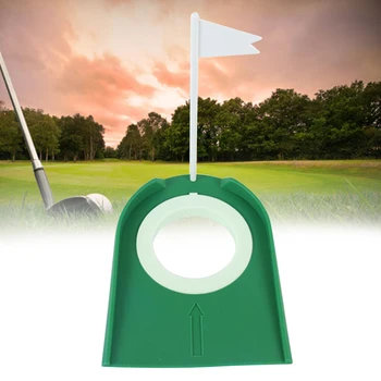 

Golf Putting Cup Accessory Lawn Regulation Adjustable Hole Practical With Flag Indoor Outdoor ABS Garden Sport Training Aids