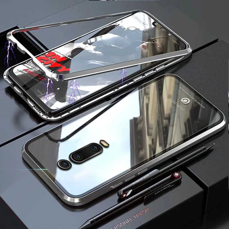 Чехол YonLinTan Coque для Xiao mi Red K20 Pro K20Pro 9T Металлическая магнитная рамка жесткое