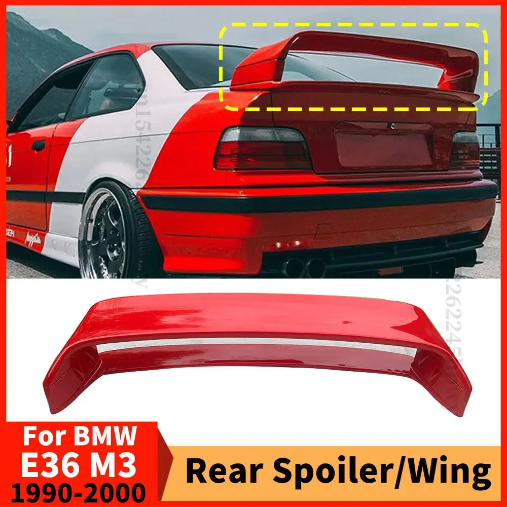 Spoiler Posteriore Wing Racing Sport Boot Lip Tail Deflector Diffusore Splitter Tuning Accessori Per Bmw 3 M3 E36 1990-2000 Kit Carrozzeria