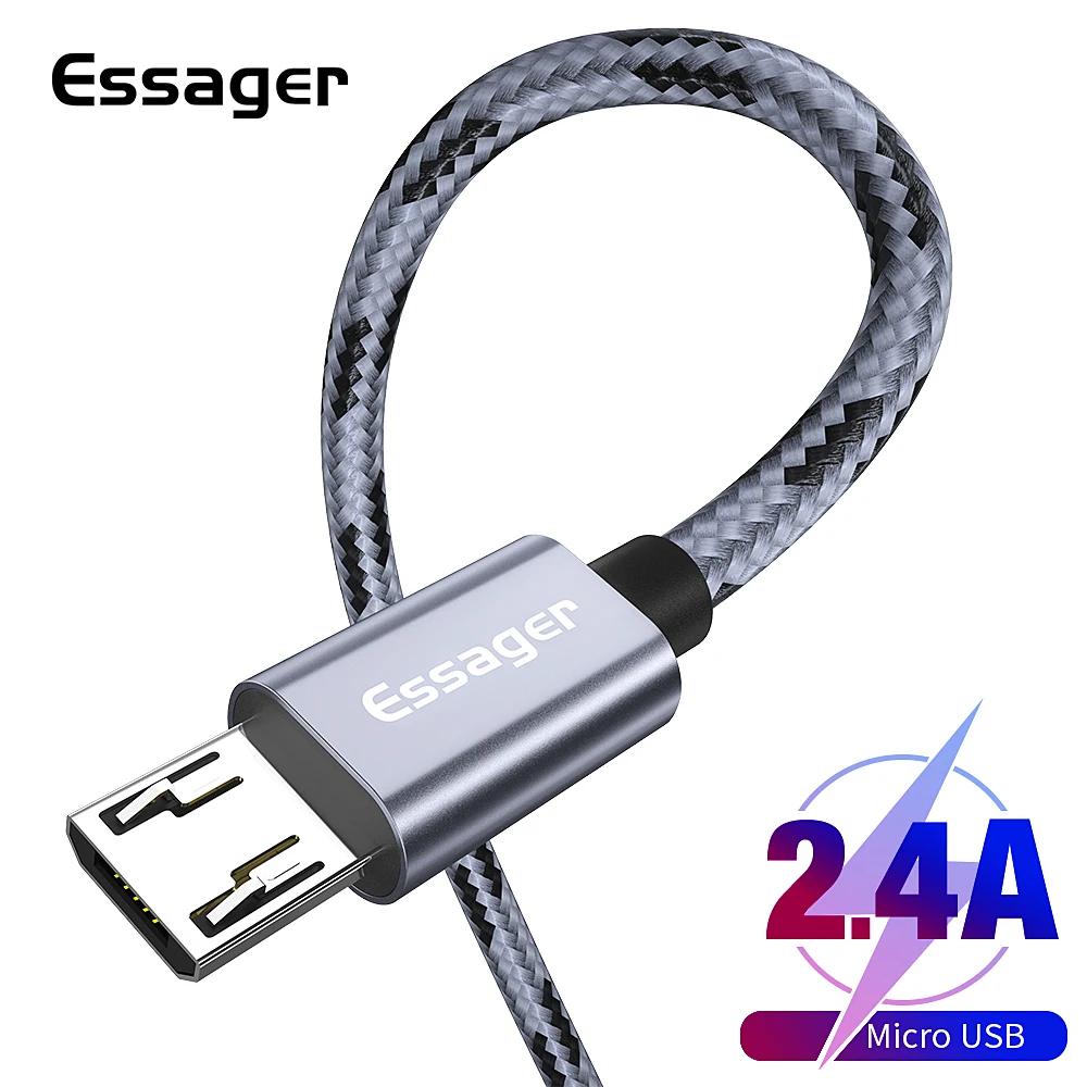 

Essager USB Micro Cable 3A Fast Charge 3m USBC Micro Cable for Xiaomi K20 Samsung S10 Oneplus 7 Wire Cord Charging Quick Charger