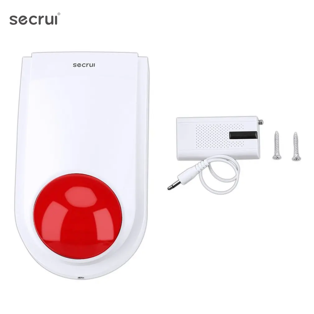 

SECRUI J008 Wireless Audible Visual Alarm Flash Strobe Siren Horn Flash Light Strobe Siren For Home Business Alarm Security