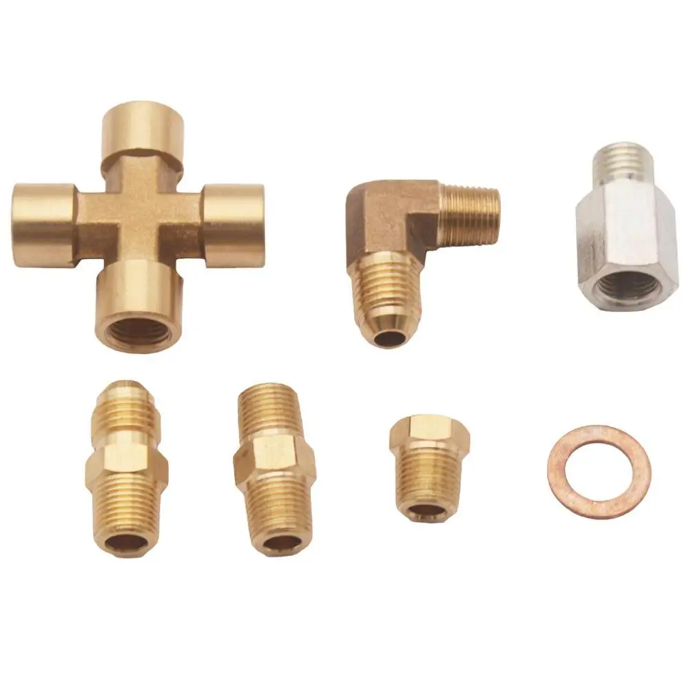 3" плетеная нержавеющая сталь турбо заряд 1/8 NPT фитинг линия подачи масла для T3/T4