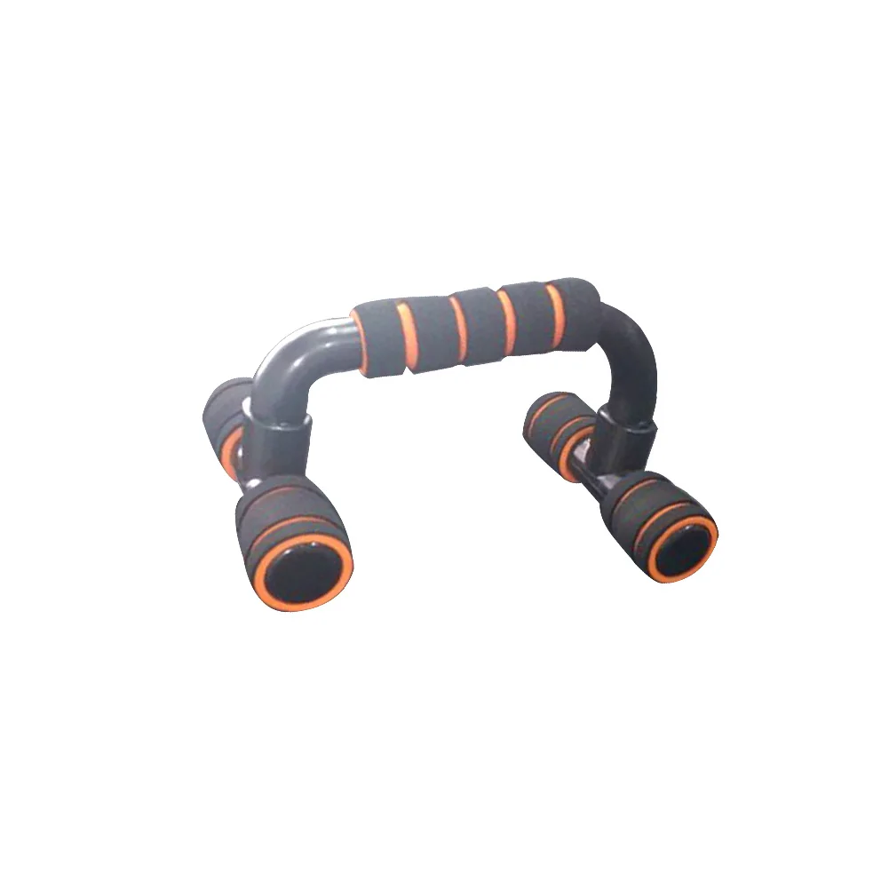 Black Orange 1 пара инструментов поддержка эргономичного фитнес-оборудования I Shaped Arms Push Up Stand Home Нескользящие грудные тренировочные полиуретановые ручки для руля упражнений - Цвет: Black Orange