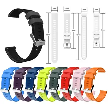 

20mm sports silicone watch strap for Garmin Forerunner 245 245M 645 vibractive 3 watch strap colorful bracelet