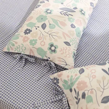 

Fairyfair pastoral flower leaf bedding set teen child kid,cotton twin full queen home textile bed sheet pillow case duvet cover