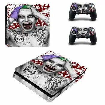 

DC Film Joker PS4 Slim Skin Sticker Decal for PlayStation 4 Console and 2 Controller PS4 Slim Skins Sticker Vinyl