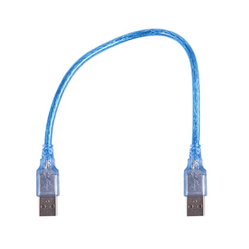 

30 cm 1 Ft USB 2.0 Type A / A Male to Male Cable Extension Cable Blue