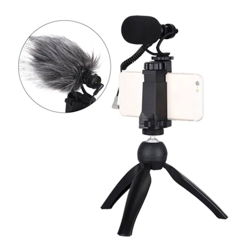  Comica Cvm-Vm10-K2 Smartphone Video Rig Kit with Cardioid Directional Video Microphone Phone Holder