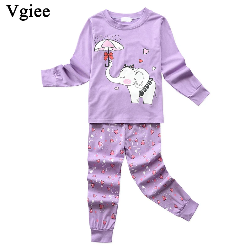 

Vgiee Children Boys Girls Clothes Fall Winter Full Unisex Long Sleeve Pattern for Elephant Baby Kids Clothes Girl Set CC642