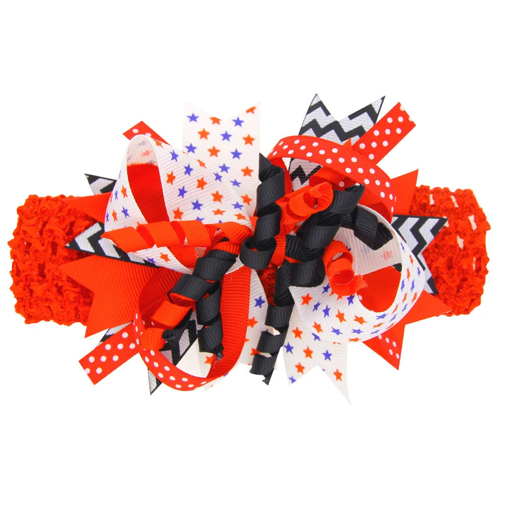 new kids bow hair clip hair band dual-use headdress Newborn kids Bow Headbands Soft Headwear Elastic Head band