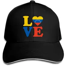 Мужская и Женская бейсбольная кепка I Love Venezuela