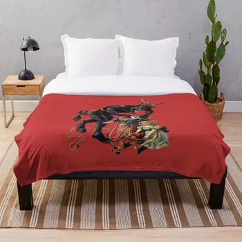 

Merry Christmas from Krampus Blanket Wool Flannel Plush Blanket Bedspread For office Sherpa Blanket Couch Quilt Cover Travel
