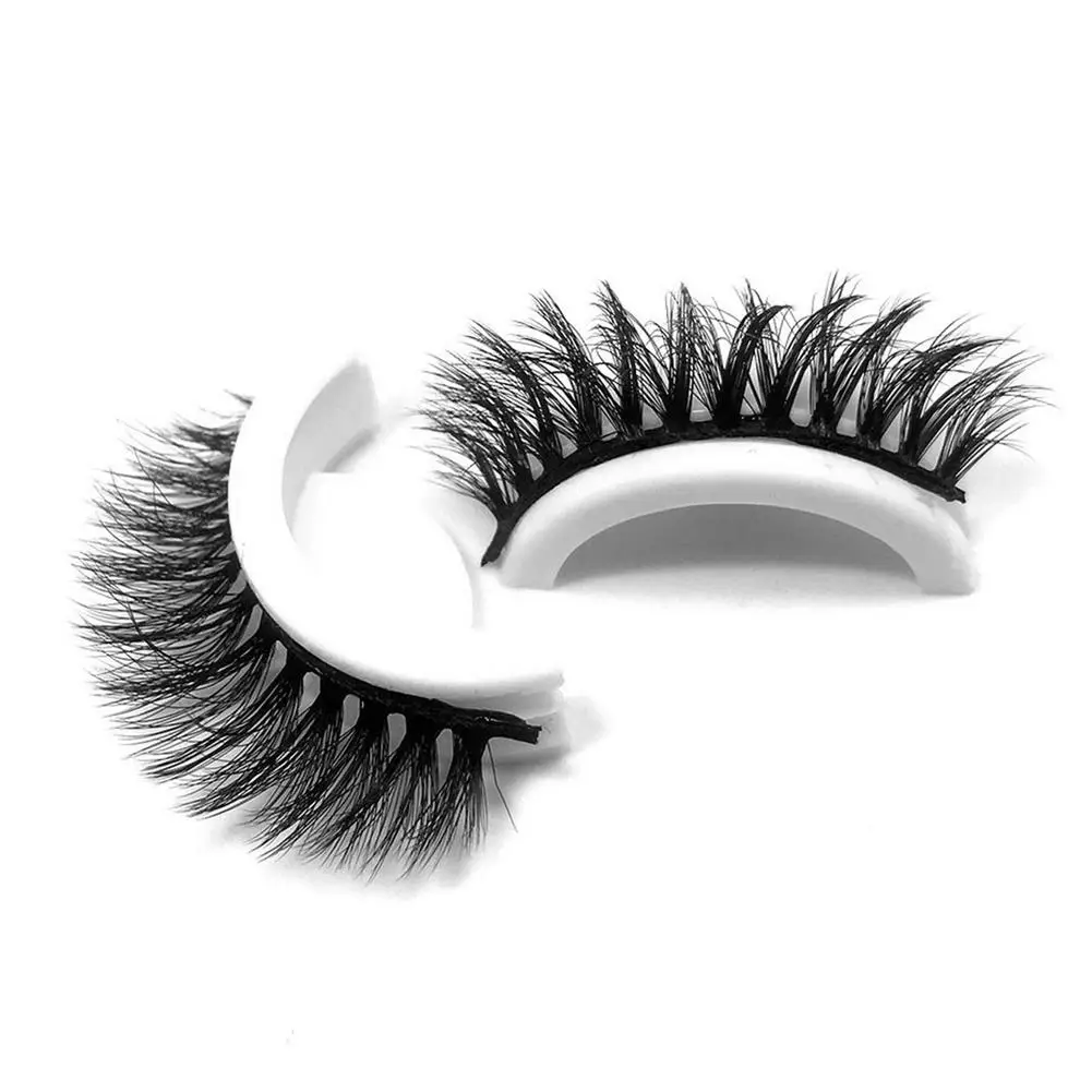 Self Adhesive Eyelashes Reusable Natural Look Soft Fake Lashes 3d Long