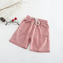 Летняя новая стильная детская верхняя одежда из хлопка и льна, шорты, модная летняя одежда для малышей, тонкие шорты