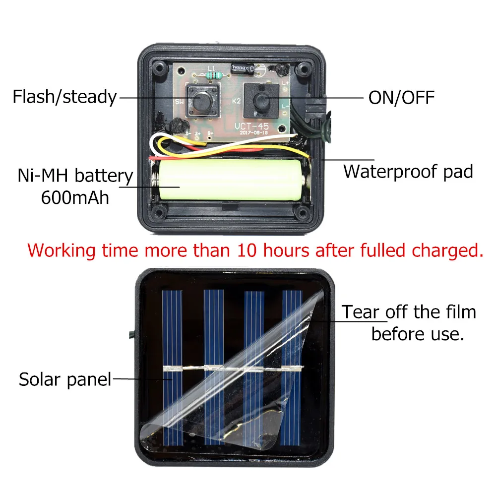 Светодиодная Солнечная гирлянда снежный шар 8 режимов сад Рождественская