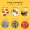 Custom Logo Cake Brass Stamping Tool High-temperature Resistant Metal Bread Mould Brand Alphabet Letters wood beef leather ► Photo 2/5