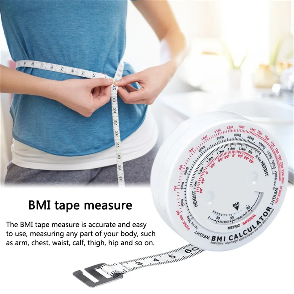 BMI рулетка измерительная лента для измерения жира тела 150 см выдвижной калькулятор талии измерительные инструменты для руки грудь икры бедра