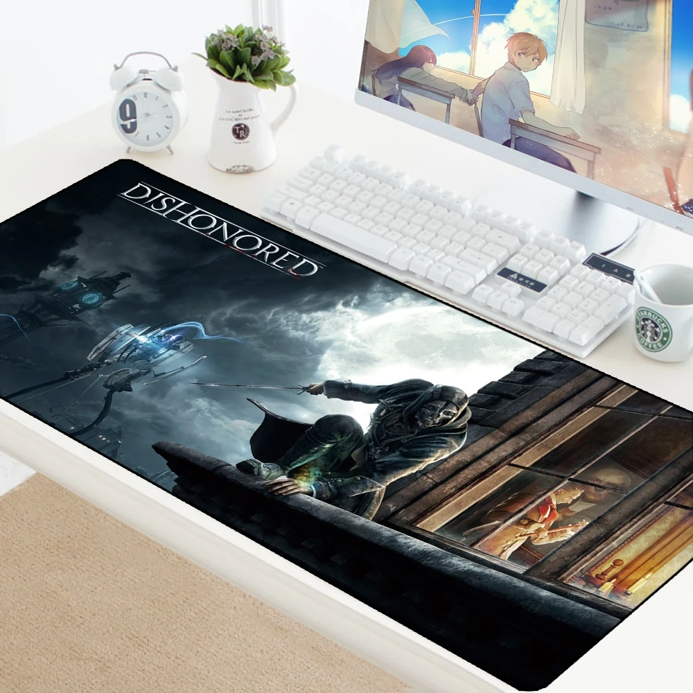 Dishonored коврик для мыши XL Коврик для компьютерной мыши коврик для мыши игровой коврик для мыши большой ПК настольный коврик для геймера Mause коврик для стола Mausepad