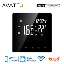 Avatto tuya wifi termostato inteligente, piso elétrico aquecimento de água/caldeira a gás temperatura controle remoto para casa do google, alexa