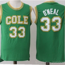 Мужские школьные Майки#33 Shaquille О 'Нил, Grenn, размер S-XXL