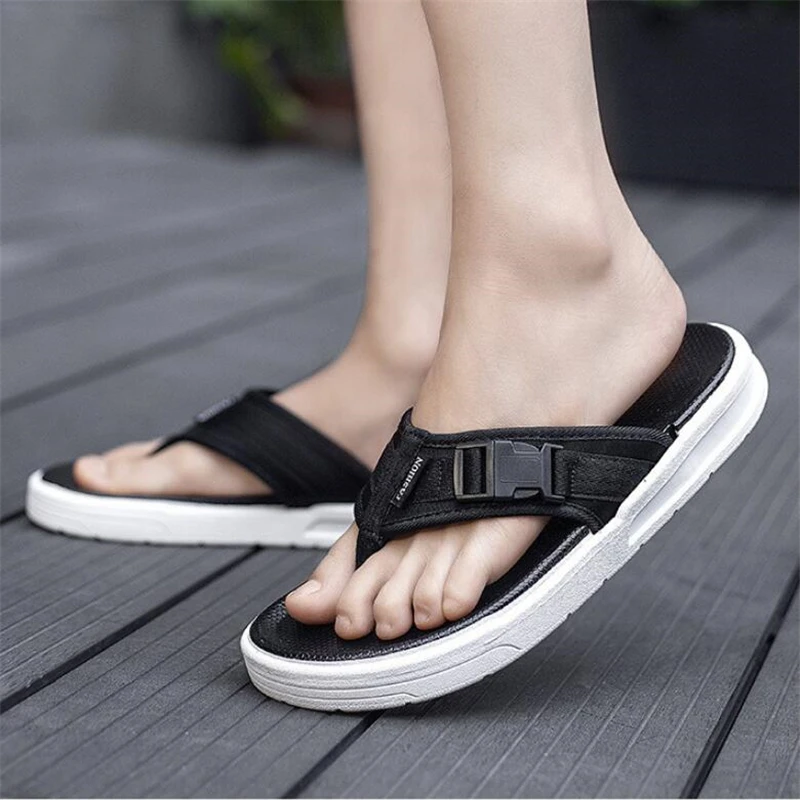 Chanclas de verano para hombre, zapatillas plataforma, zapatos de casa para playa, zapatillas de moda sandalias|Zapatillas| - AliExpress