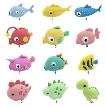 

1PC Cute Creative Animal Shape Cable Data Line Cord Winder Protective Case, Charger Cable Protector, Cable Cover For iPhone
