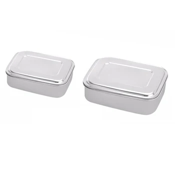

304 Stainless Steel Fresh Lunch Box with Silicone Seal Ring Leakproof Food Container Lunch Box