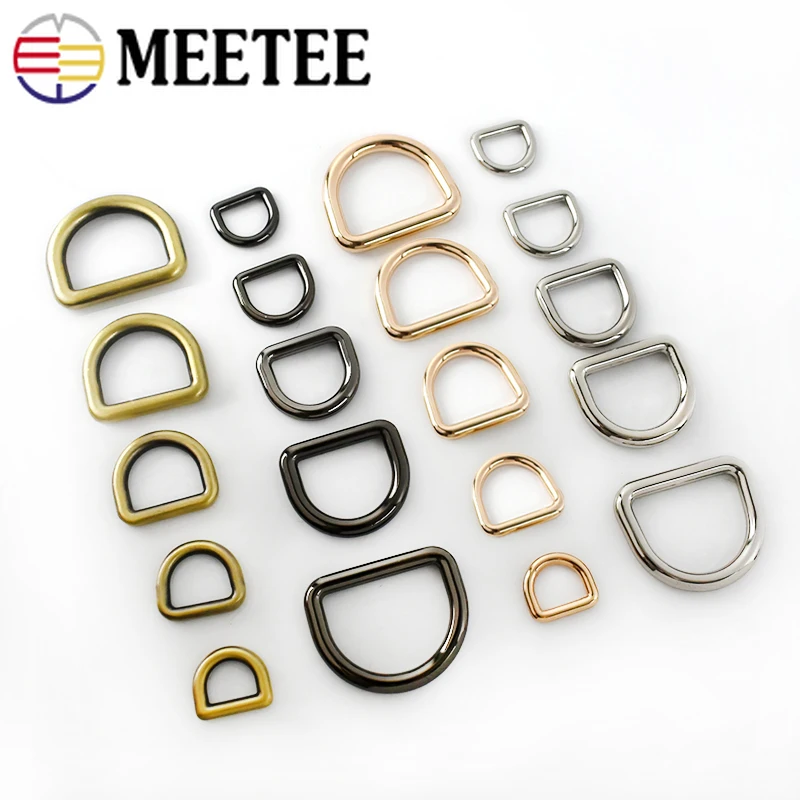 Meetee 20 шт 10-32 мм Металлические O D кольца пряжки сумки рюкзак ремень собачий