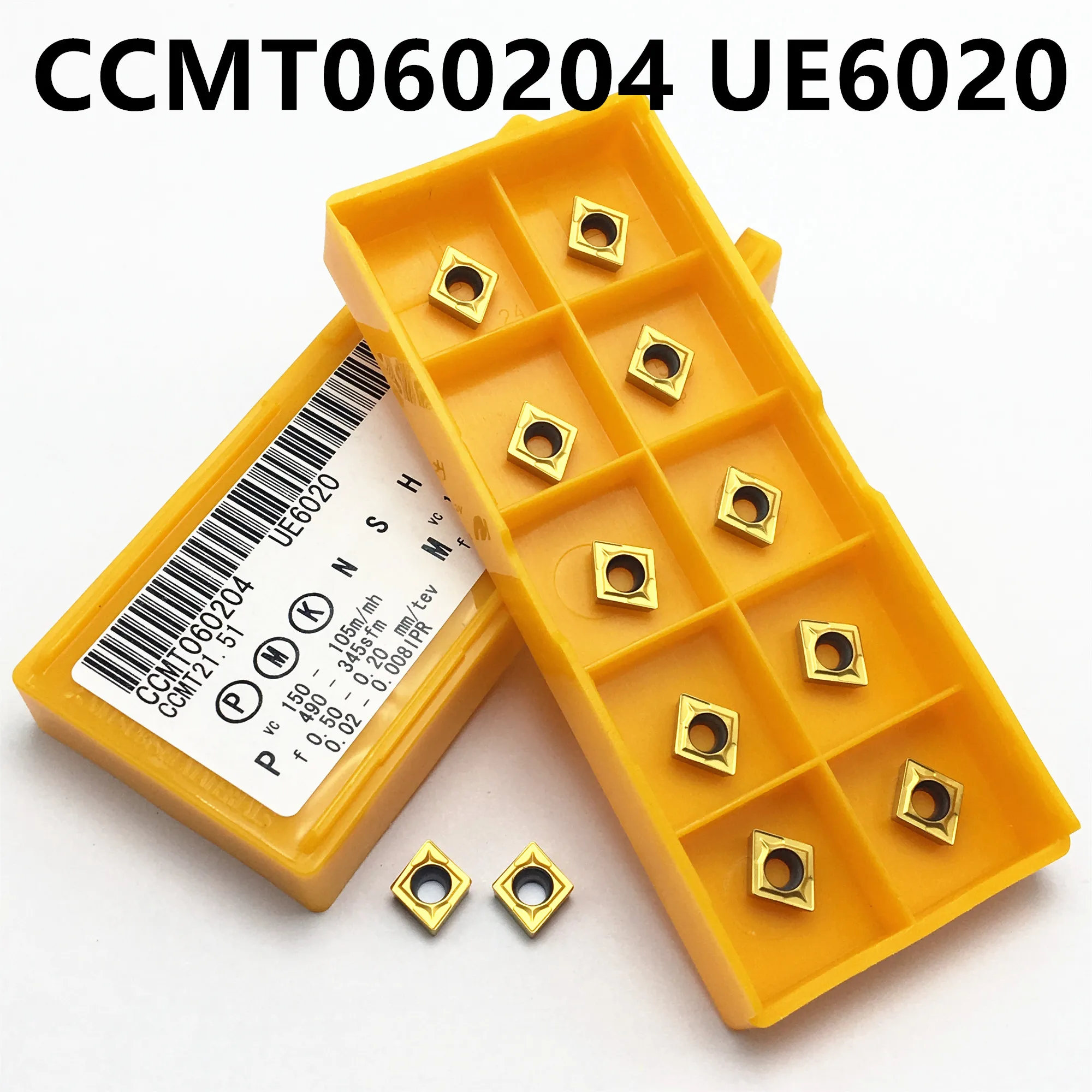 Твердосплавная вставка CCMT060204 UE6020 CCMT060204 US735 CCMT060204 VP15TF режущий инструмент с ЧПУ Токарный Инструмент CCMT 060204 фреза