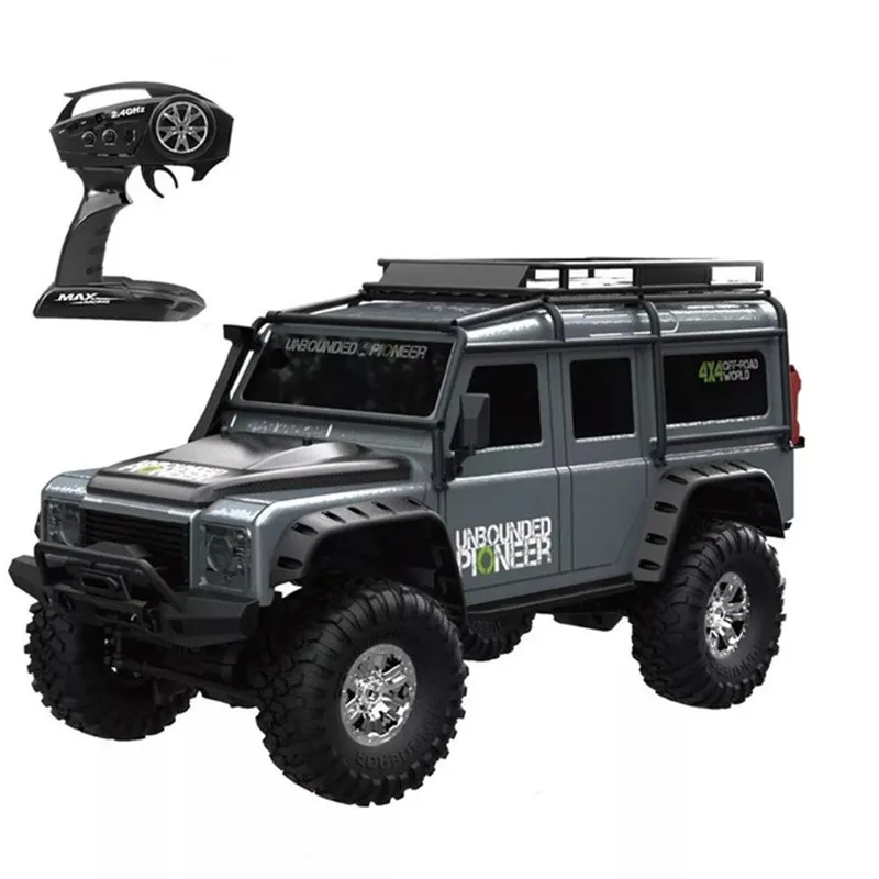ZP1001 1/10 2.4G 4WD Rc Car 2 Battery HB Toys Proportional Control Retro Vehicle w/ LED Light RTR Model Remote Control Kid Toys
