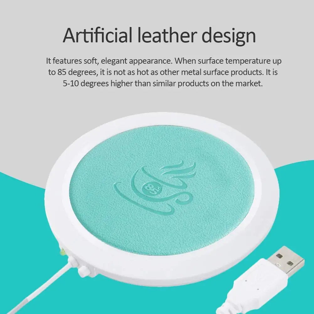 Полиуретановая грелка USB теплая чашка коврик нагревательное устройство офисный кофейный чайный грелка столик-мат термостойкая электрическая изоляция Coaster
