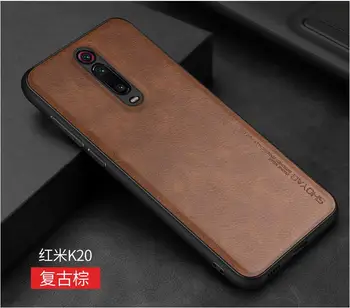

Xiaomi mi 9t case Leather case luxury fashion imitation leather material, simple mobile phone case for xiaomi 9t cover fundas