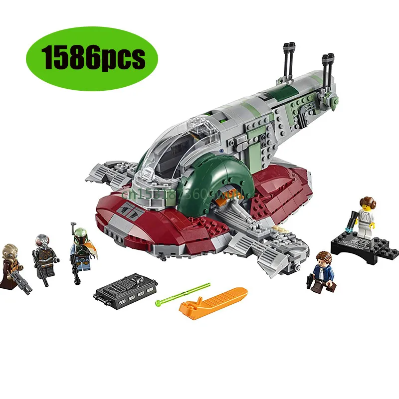 UCS Slave I NO.1 строительные блоки кирпичи 05037 Звездные и войны игрушки Наборы