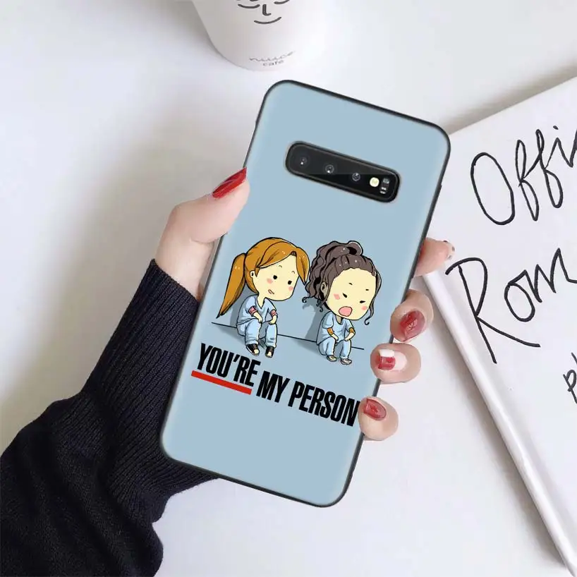 BS116-1 Greys Anatomy Case for Samsung Galaxy S10+ Plus Lite Note 10 9 8 S9 S8 J4 J6+ Plus S7 S6 Black Phone Cover - Цвет: BS116-1