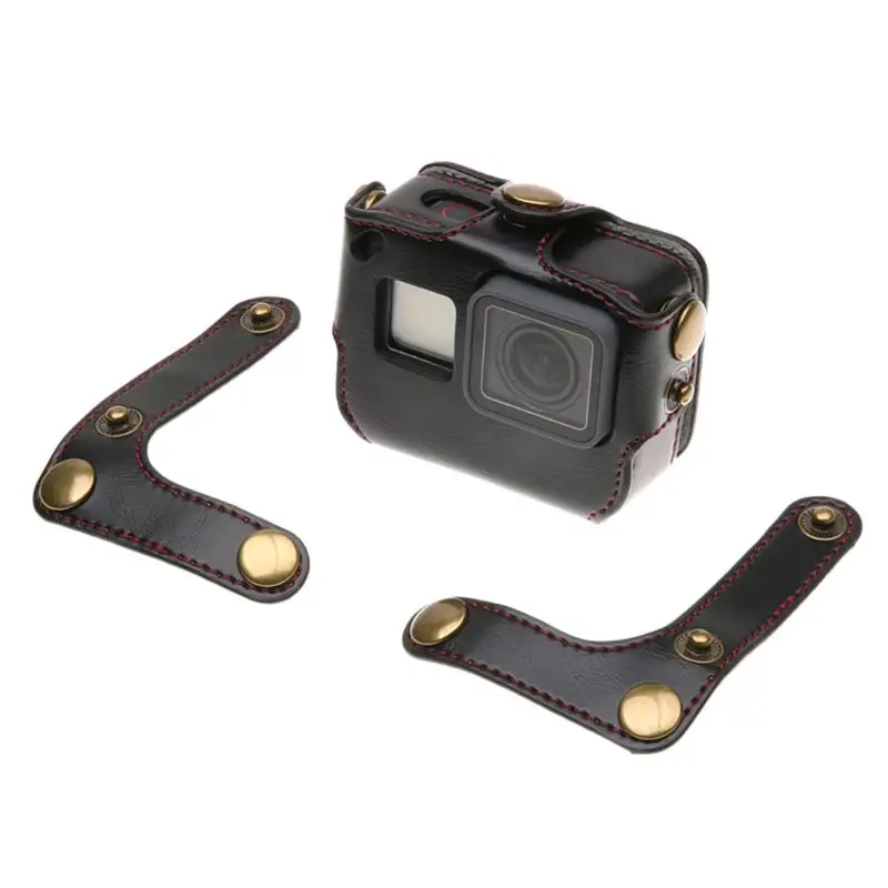 Из искусственной кожи Камера сумка Защитная крышка чехол для GoPro Hero 7/6/5 Black Label Камера DXAB