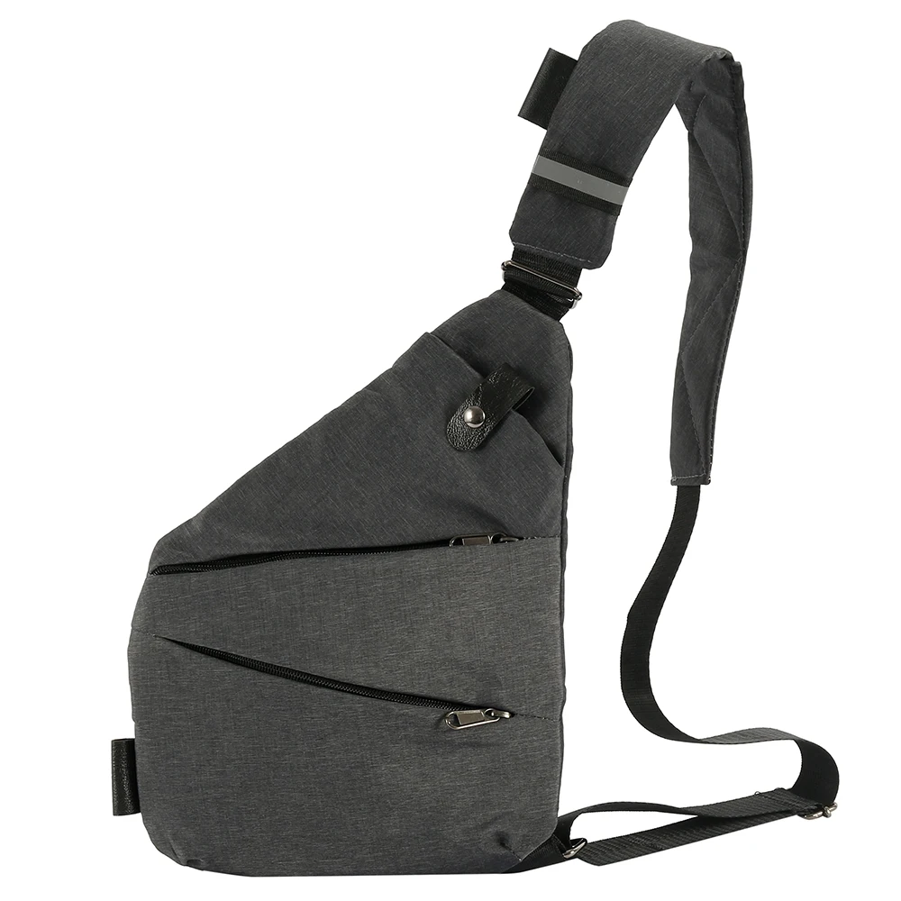 Right shoulder Многофункциональная Скрытая тактическая сумка для хранения пистолета, Мужская нейлоновая сумка на плечо с левой и правой стороны, противоугонная сумка, нагрудная Сумка для охоты - Цвет: Right shoulder