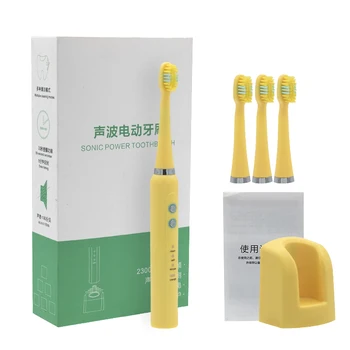 

Rechargeable Electric Toothbrush Ultrasonic Washable Electronic Whitening Waterproof 2020 Teeth Brush With Charging Base