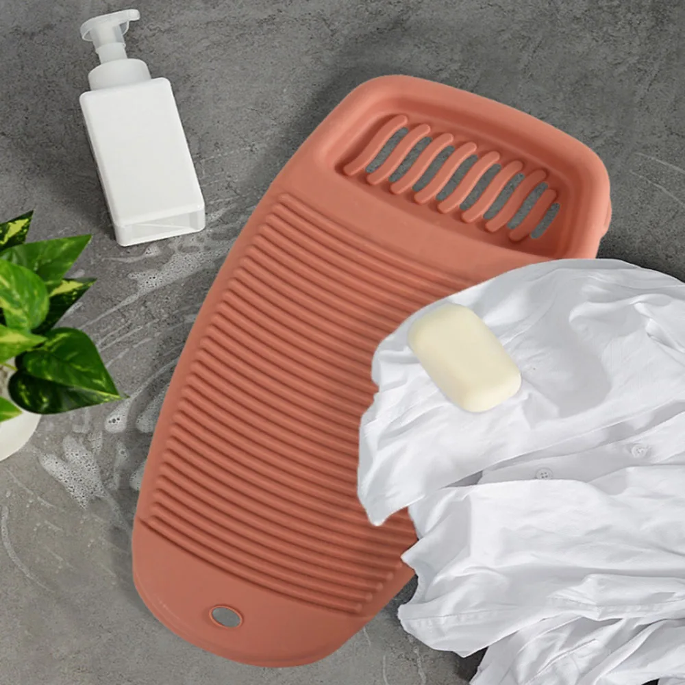 Plastic Thicken Washboard with Soap Holder Box Portable Clothes Washing Board Bathroom Antislip Laundry Accessories Tools