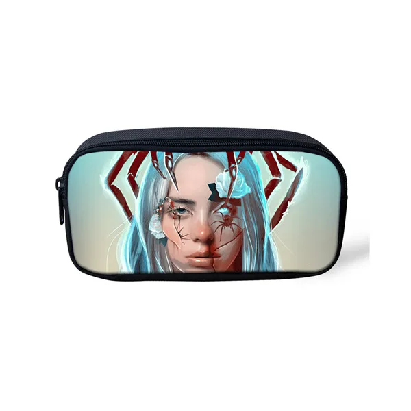 CDZHL733K Thikin Billie Eilish, повседневная Пеналы, сумка для ручек, ручка для девочек, чехол для студенческого макияжа, сумки для хранения, кошельки для ручек для детей - Цвет: CDZHL733K