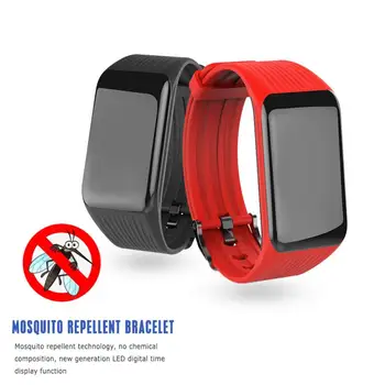 

New Smart Band Ultrasonic Mosquito Repellent Wristbands USB Rechargeable IP67 Waterproof Anti-mosquito Smart Watch