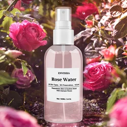 ENVISHA Rose Water For Face Facial Toner Organic Rose Petals Essence Moisturizing Serum Refresh Elastic Shrink Pores Skin Care