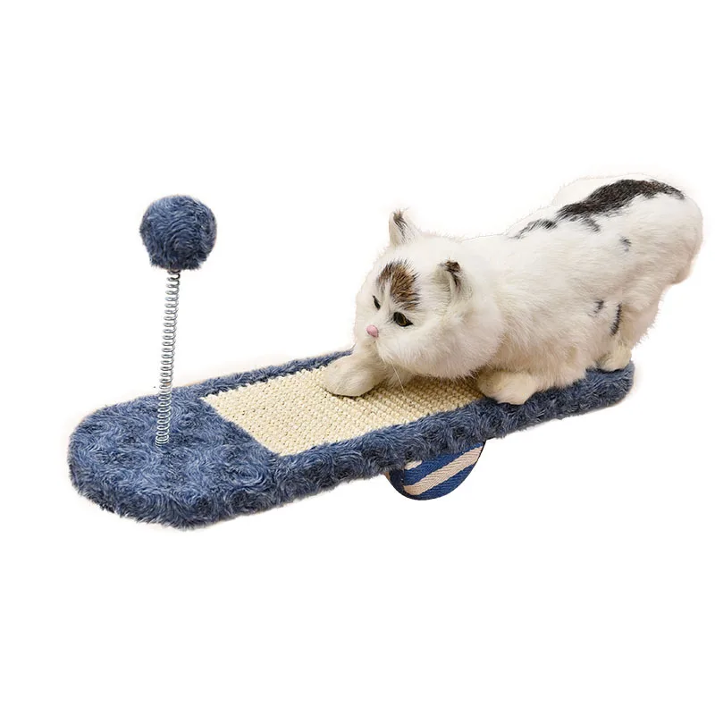 

Cat Scratch Board Seesaw Pet Play Grinding Paws Toy Durable Interactive Kitty Toy