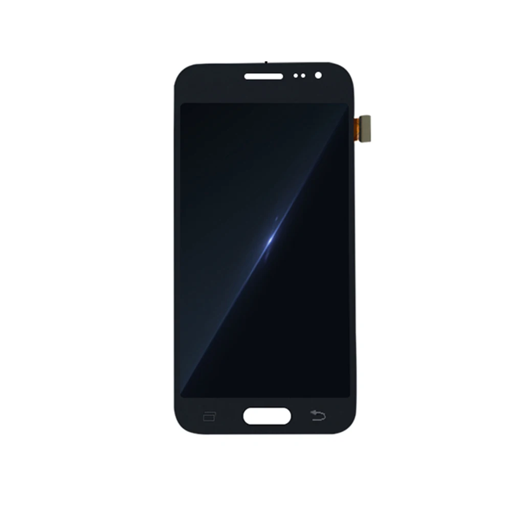 Yuanlin lcd сенсорный экран дигитайзер без рамки для samsung Galaxy J2 J200F J200M J200H аксессуары для телефонов ел화면 면 - Цвет: Черный