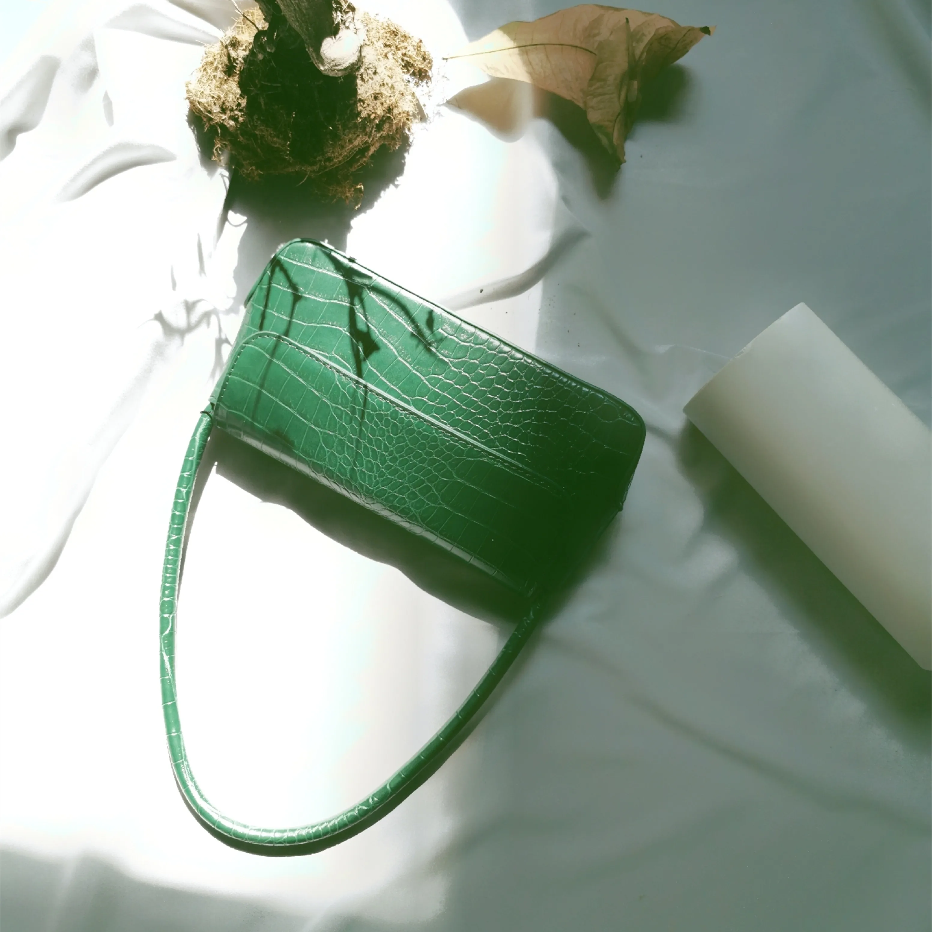 [BXX] Женская сумка на одно плечо универсальная сумка из крокодиловой кожи Роскошная брендовая дизайнерская сумка из искусственной кожи HI328 - Цвет: green