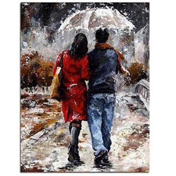 

Girl in Street DIY Canvas Painting by Numbers kids adults Acrylic abstract Oil paint by numbers Picture For Wall modern Art