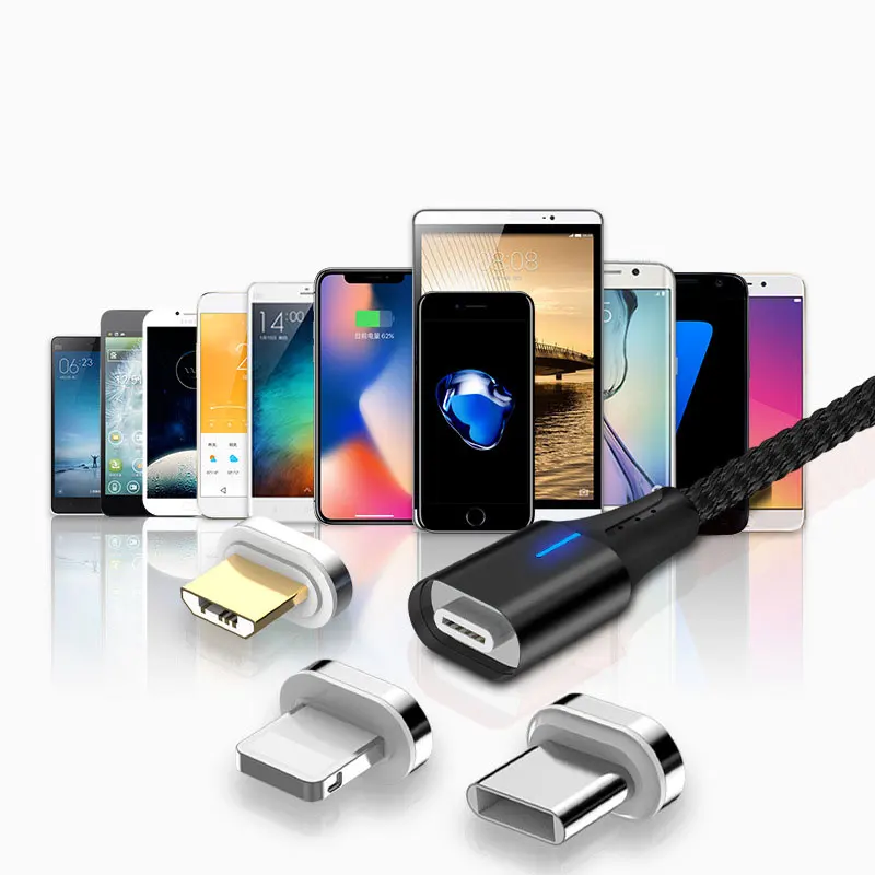 Кабель Micro-Usb 3A быстрое зарядное устройство магнитные 2 м Usb кабели для Xiaomi Mi9 Mi8 huawie Samsnug Redmi Note 7 Oppo зарядное оборудование
