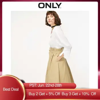 

ONLY Autumn Cinched Waist Fake Two-piece Long-sleeved Dress | 119107587
