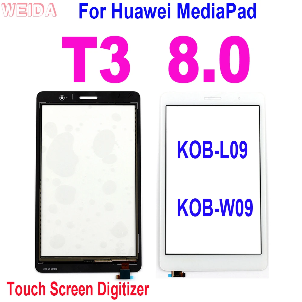 Nuovo 8.0 "Touch Per Huawei Mediapad T3 8.0 Kob-L09 Kob-W09 Touch Screen Digitizer Sensore Lente Pannello Di Vetro Per Huawei T3 8.0 Touch