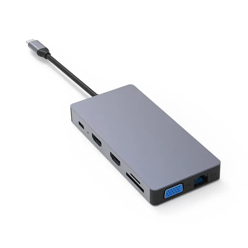 Док станция Thunderbolt 3 12 в 1 USB Type C на HDMI|Компьютерные кабели и разъемы| |