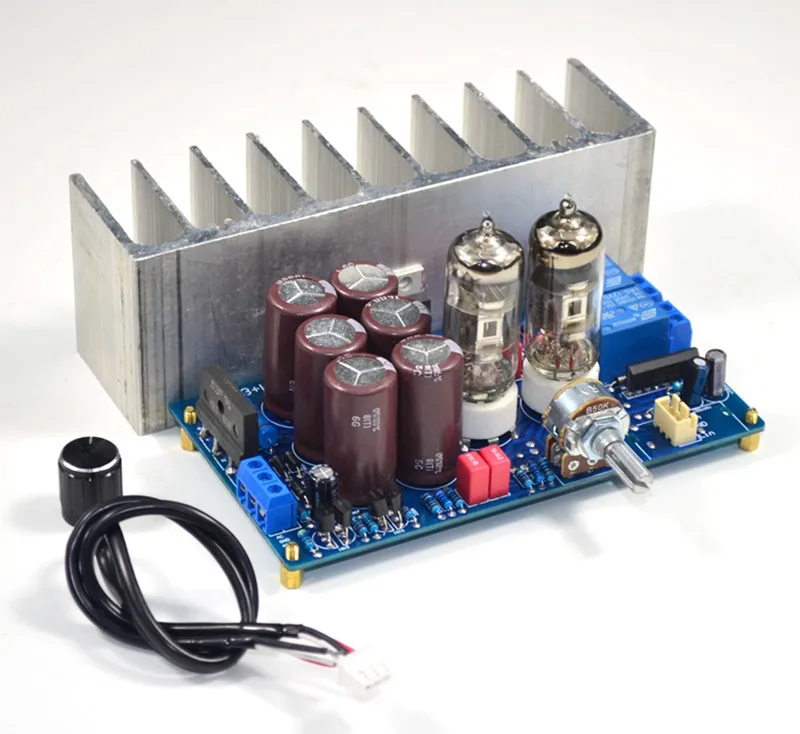 Трубчатый предусилитель 6J3 для желчи Hi-Fi усилитель звука LM1875 30 Вт стерео Домашнее